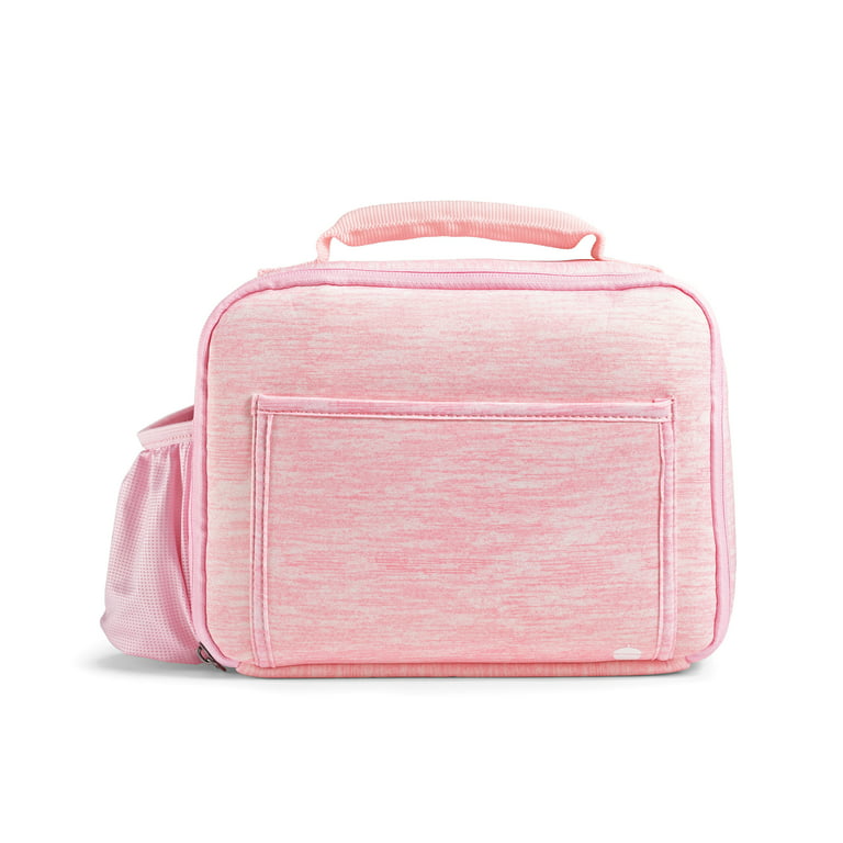 Acorn Street Machine-Washable Insulated Pink Lunch Box Comes With 2 Small  1.5 Cup Food Container and 1 Large 4 Cup Food Container 