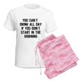 thumbnail image 6 of CafePress - Drink All Day Women's Light Pajamas - Women's Short Sleeve Print T-Shirt and Pants Light Cotton Pajama Set, 6 of 7