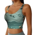 thumbnail image 2 of Balery Paper Fox Crow Fantasy Sujetadores deportivos con espalda cruzada para mujer, acolchados, sin costuras, de alto impacto, ideales para yoga, gimnasio, entrenamiento y fitness.-Large, 2 of 8