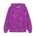 thumbnail image 4 of Mercatoo Teen Girls 𝐒parkle Hoodies Cute Sequins Cotton Glitter Pullover Sweatshirts with Pockets Kids Oversized Soft Clothes, 4 of 5