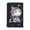 Astronaut Cat Space Pattern, variant on Digital Grid Quarterback Magic Stiker Kids Trifold Wallet, Polyester Trifold Card Wallet Lightweight Children's Wallet for Travel Outdoor