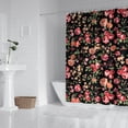 thumbnail image 2 of Pioneer Flower Floral Print Pattern Shower Curtain 84"x72" ,Bathroom Decorative Shower Curtains Set with 12 Hooks,Modern Waterproof Washable Shower Curtain, 2 of 6