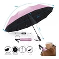 thumbnail image 2 of VIESS Paraguas Sombrilla De Bolsillo Para La Lluvia, Uv Y Impermeable Automático, Reversible Y Plegable Ligero Y Compacto Con Botón De Apertura Y Cierre Automático, 2 of 8