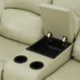 thumbnail image 4 of Aukfa Double Manual Recliner Chair, Overstuffed Loveseat with Cupholder for Living Room, Beige, 4 of 16