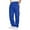 ZA Blue, variant on Mens Pants Casual Solid Color Elastic Waist Drawstring Outdoor Straight Sweatpants with Pockets Comfy Loose Slacks for Men Black L