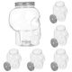 thumbnail image 4 of Botella de bebida con forma de calavera, botella de plástico con temática de Halloween, botella para beber rellenable vacía con tapas, 6 uds., 4 of 8