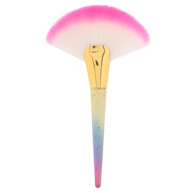 Brocha profesional Vhermosa forma de abanico brocha de maquillaje para base cosméticos