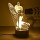 thumbnail image 2 of Figura de dibujos animados de princesa Disney, lámpara de mesa LED 3D de Hada de Tinkerbell, lámpara óptica de figura de acción, juguetes, decoración de cabecera, regalo, 2 of 4