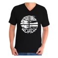 thumbnail image 1 of Awkward Styles Men's Basketball Dad Graphic V-neck T-shirt Tops Sports Dad Gift Father's Day Cool Gift Idea, 1 of 4