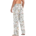 thumbnail image 6 of Boho Flowers Ghost Pajama Pants, Men's Lounge Pants Light with Drawstring and Pockets, Christmas New Year Birthday Father's Day Gifts, X-Large, 6 of 7