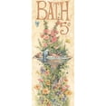 thumbnail image 2 of Unknown 10x18 Black Ornate Wood Framed with Double Matting Museum Art Print Titled - Bird Bath, 2 of 4
