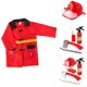 thumbnail image 3 of Conjunto de ropa de sombrero de fuego de juguete de disfraz de bombero para niños FleinngHoz JD709735938, 3 of 7