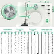 BCOOSS Portable Sewing Machine for Beginners 16 Built-in Stitches with Foot Pedal