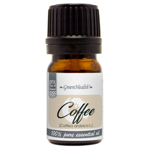 GreenHealth Coffee Essential Oil 5 ml Amber Glass Bottle with Euro Dropper