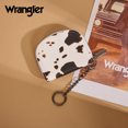 thumbnail image 4 of Wrangler Small Keychain Wallet for Women RFID Blocking Card Holder Floral Coin Purse, Cow Brown, 4 of 7