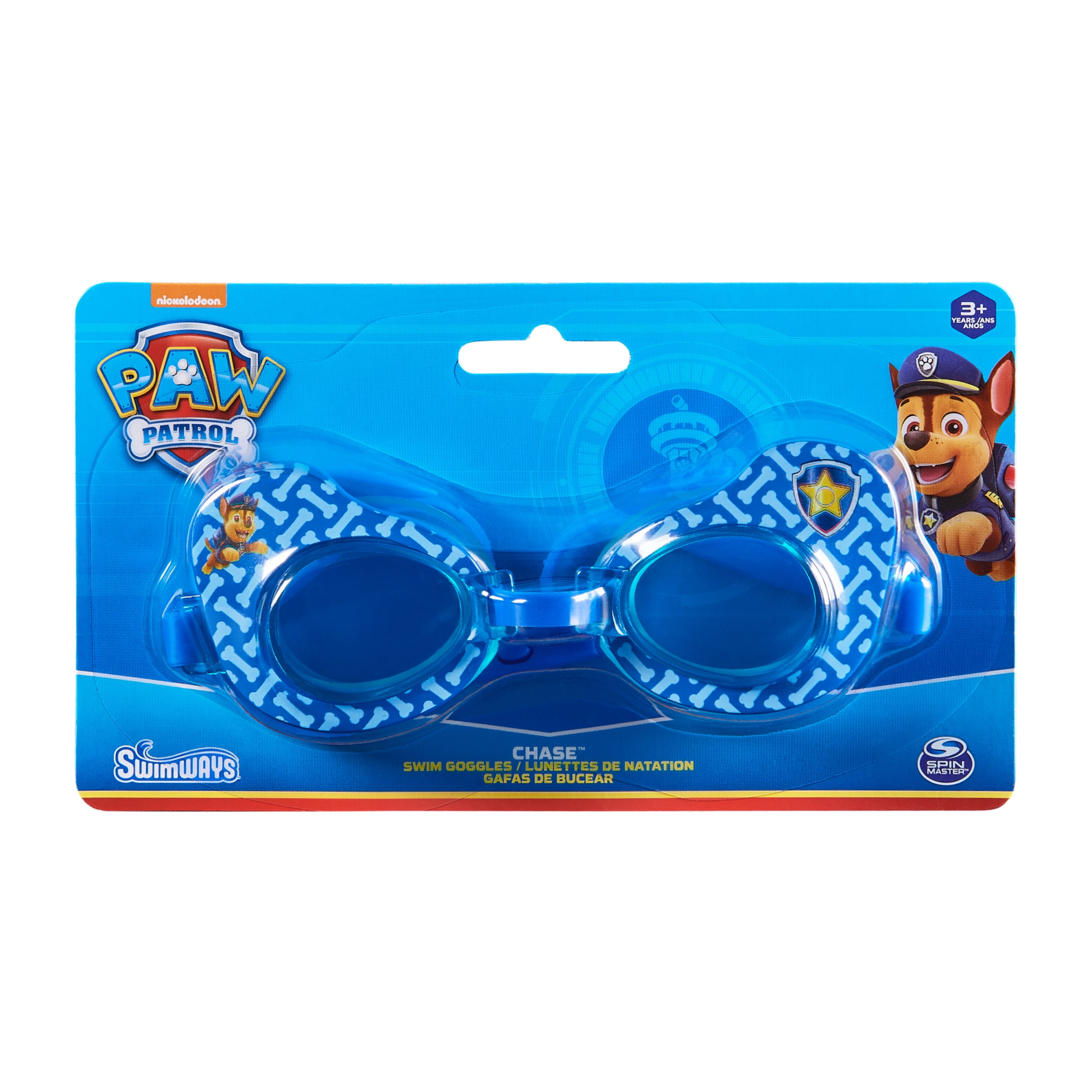 Swimways Paw Patrol Swim Goggles, Swimming Pool Accessories for Kids Aged 3 & Up, Chase