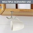 thumbnail image 5 of Rforply Gancho De Techo De Doble Punta De Aleación De Zinc Gancho para Ropa/Toalla para Armario, Baño, Cocina, Gabinete, Garaje (Paquete De 6), 5 of 5