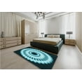 thumbnail image 4 of Ahgly Company Indoor Rectangle Patterned Deep-Sea Blue Area Rugs, 6' x 9', 4 of 6