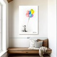 thumbnail image 2 of Elephant Stock The French Bulldog And The Balloons Wall Art - Vertical Canvas Wall Art - Living Room Wall Decor - Animal Canvas - Pink And Blue Decor By Ashvin Harrison - 30" x 45", 2 of 4
