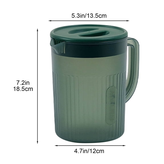 Rkxzt Cold Water Kettle,Large Capacity Insulated Water Jug with Leak-Proof Lid for Refrigerator and Outdoor Use,Pitchers|Plastic
