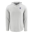 thumbnail image 2 of Men's Cutter & Buck Gray Northwestern Wildcats Coastline Epic Comfort Eco Recycled Long Sleeve Hoodie T-Shirt, 2 of 3