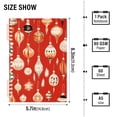thumbnail image 2 of FORMRS 1-Subject Spiral Notebook 8" x 5" College Ruled 60 Refillable Sheet A5 Hard Cover, 2 Pack, Christmas Ornaments Pattern, 2 of 7