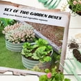 thumbnail image 4 of Outsunny Steel Raised Beds for Garden Set of 2  for Growing Flowers, Green, 4 of 9
