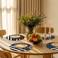 thumbnail image 3 of Round Placemats Blue Stripes USA Police 15 inch Set of 2 Table Mats for Dining Table Law Enforcement Officers Heat Resistant Non-Slip Kitchen & Home Decorative Place Mat Set, 3 of 8