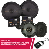 New Kicker 51KSS6704 6.75" Component Speakers and 51KSC6504 6.5" Coaxial Speakers