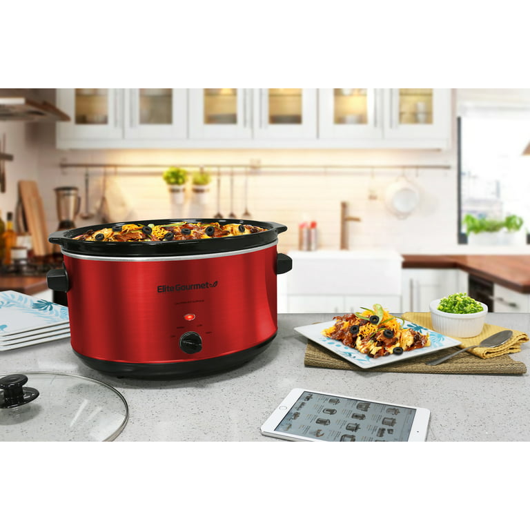  Crock-Pot 7 Quart Programmable Slow Cooker with Digital Timer,  Food Warmer, Polished Platinum: Home & Kitchen