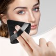 thumbnail image 2 of Unique Bargains 2 Pcs Loose Powder Puff Face Soft Triangle Puff Blender Beauty Makeup Tool Short Plush Black, 2 of 6
