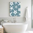 thumbnail image 6 of Canvas Wall Art, Coastal Starfish Framed Canvas Prints for Bathroom Hallway, Denim Blue Nautical Vintage Marine Life Small Gallery Wrapped Wall Decor for Home Office, Gifts, 8"x10" Ship Next Day, 6 of 9