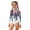 Z999-Multicolour214, variant on Girls One-Piece Swimwear Patriotic Alternating Red And White And Five-Pointed Stars Print Long Sleeve Crew Neck Independence Day Trendy Rash Guards With Zipper Front Vacation Bathing Suit