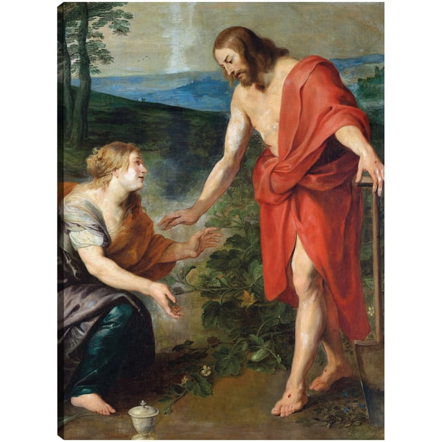 Cuadro Decorativo - Cristo se aparece a María Magdalena (1610 - 1690) Jr Impresión en canvas, estrechado.