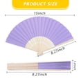 thumbnail image 2 of Ventiladores de mano plegables de papel DomeStar, 15 unidades, multicolor, 2 of 9