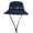 Navy, variant on Men Womens Solid Color Vintage Bucket Hat with Wide Brim Adjustable Cord and Snap Closure for Outdoor Sun Protection Breathable Comfort Hat