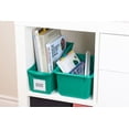 thumbnail image 3 of Pen+Gear Plastic File Organizer Cubby Bin, Jade Ming, 3 of 11