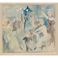 thumbnail image 3 of Zygmunt Waliszewski 16x15 Black Modern Framed Museum Art Print Titled - Seamstresses (1917), 3 of 5