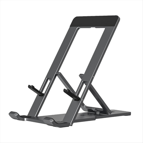 Soporte Plegable, Soporte Plegable para Teléfono Móvil de Escritorio, Soporte Plegable Portátil, Adecuado para Todos los Teléfonos Móviles Gris