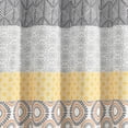 thumbnail image 3 of Bohemian Stripe Shower Curtain Yellow/Gray Single 72x72, 3 of 5
