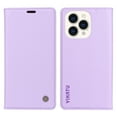 thumbnail image 1 of Wallet Case for iPhone 14 Pro, Business Style PU Leather Magnetic Adsorption Flip Folio Cover with Kickstand Card Slots Cash Holder Soft Silicone Shockproof Protective Case, Purple, 1 of 8