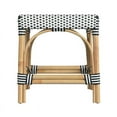 thumbnail image 2 of Butler Specialty Robias Rattan Rectangular 18" Dining Stool - White/Black, 2 of 6