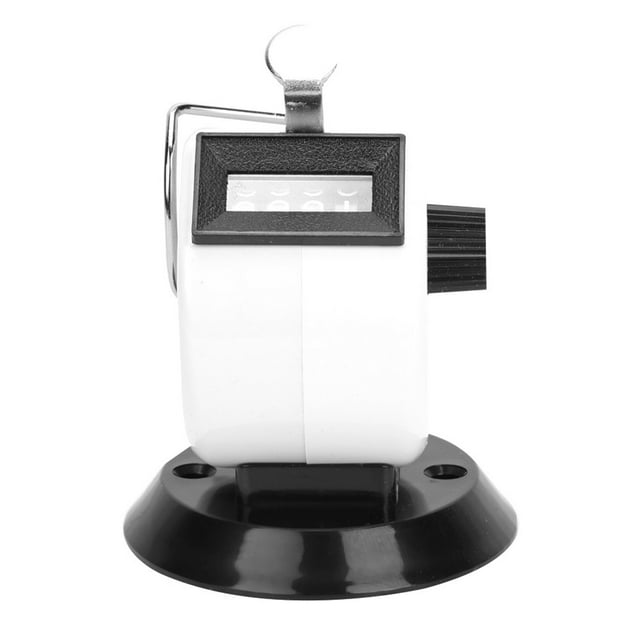 Counter, Beautiful Appearance Large Counting Durable Handheld Counting Tool, Stable Traffic Flowing For Data Statistics Industry Conference Attendance White