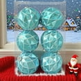 thumbnail image 5 of Christmas Ball Ornaments 6 Pcs - 3 inch Large Shatterproof Christmas Balls, Textured Decorations Indoor, Classic Holiday Party Hanging Ornaments for Xmas Tree, Wreath, Vines, Blue, 5 of 8