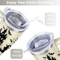 thumbnail image 5 of Happy Halloween Mug with Handle and Straws 40 OZ Vacuum Insulated Travel Coffee Mug Birthday Present for Men Dad Son Husband Gifts for Him/Her Water Bottle, 5 of 7