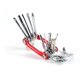 thumbnail image 4 of HERRAMIENTA DE REPARACIÓN DE BICICLETAS 11 EN 1, KIT MULTIFUNCIÓN LIGERO PARA CICLISTAS, DORADO // ROJO, 4 of 5