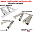 thumbnail image 3 of Universal Window Air Conditioner & Heat Pump Bracket - Heavy-Duty Window AC Support - Support Air Conditioner Up to 180 lbs. - for 12000 BTU AC to 24000 BTU AC Units (Heavy Duty), 3 of 8