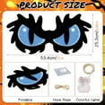 thumbnail image 2 of Halloween Decorations Spooky Eyes Lights, 21 Inch Large Wooden Halloween Window Eye Lights with 7 Color Modes and USB/Battery Operated for Home, Wall, Window, Trees Halloween Décor, 2 of 9