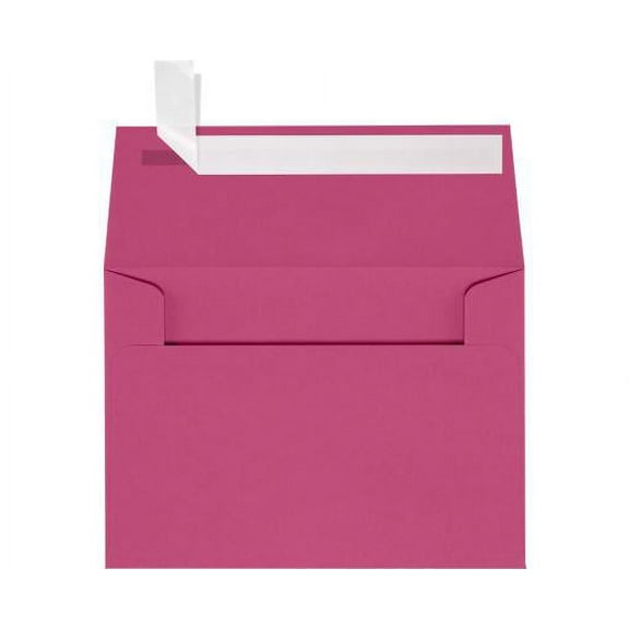 LUXPaper 4Bar A1 Invitation Envelopes, Peel & Press, 3 5/8 x 5 1/8, Magenta Pink, 80lb, 500 Pack