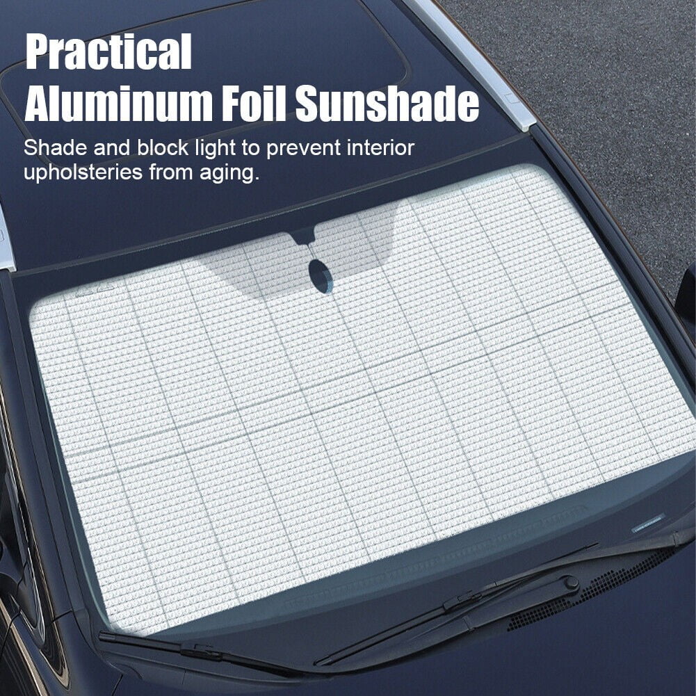 Car Sunshade Folding Windshield Cover Aluminum Foil Heat